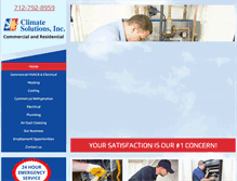 Tablet Screenshot of climatesolutionsinc.net